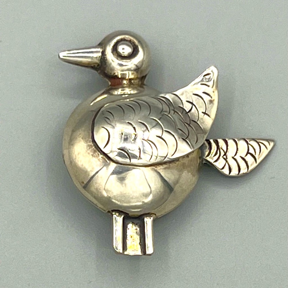 Sterling Brooch design of Bird by Martinez